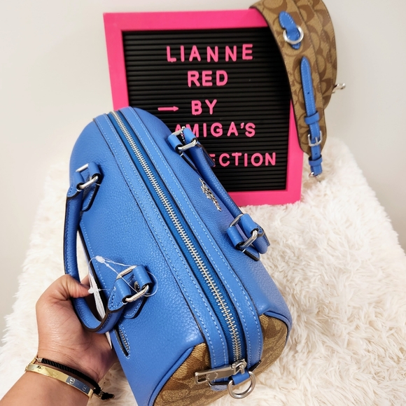 COACH Rowan Satchel In Signature Canvas - Picture 9 of 14